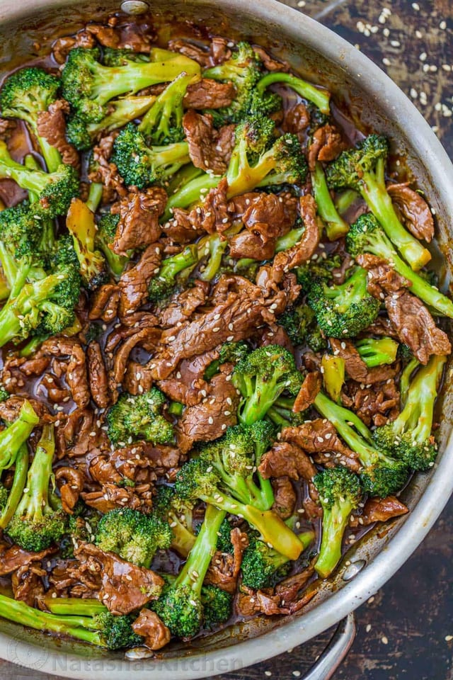 Beef and broccoli 西兰花牛肉饭.