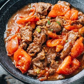 Beef and Tomato Stir Fry 牛肉番茄饭