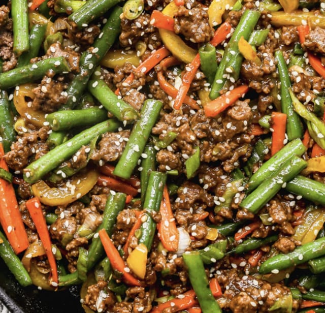 Beef and Green Beans Stir Fry 四季豆牛肉.